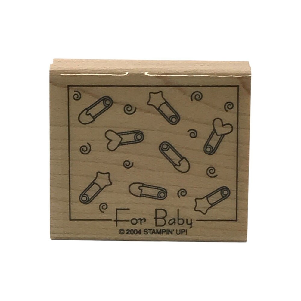 Stampin' Up! Fabulous Four Wood Mount Rubber Stamp Set 4 New Unused Retired 2004